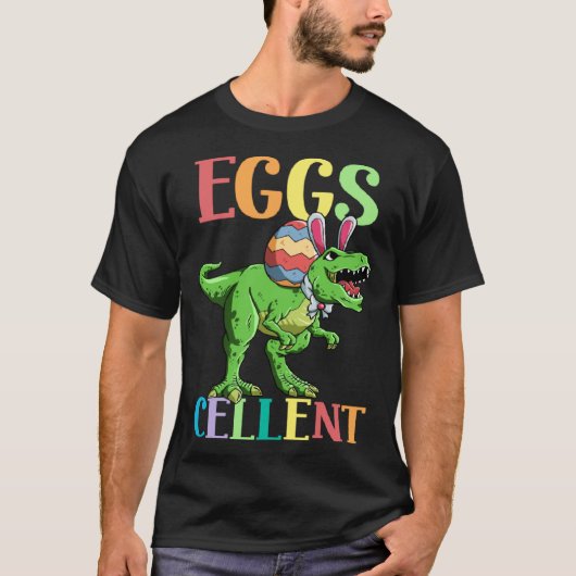 Eggs Cellent Easter Rex Dinosaur Bunny Kids Dino B T-shirt (Voorkant)