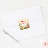 Eggs Easter  Populair Collectie Vierkante Sticker (Envelop)