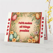 Eggs Easter trendy Collectie Kaart (Gele Bloem)