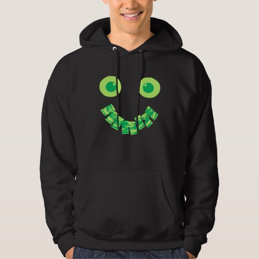 Eggs Ham & Bacon Green Face Brunch St Patricks Day Hoodie (Voorkant)