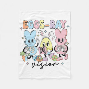 Eggs Ray Vision Nurse Easter Xray Technoloog Rad Fleece Deken