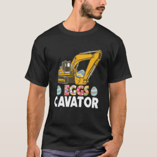 Eggscavator bouw vrachtwagen Pasen zondag Ei T-shirt