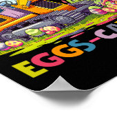 Eggscavator Easter eiershuntconstructietransport Poster (Hoek)