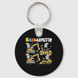 Eggscavator Easter eiershuntconstructietransport Sleutelhanger