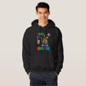 EggsCavator Happy Easter Funny Excavator Hunting E Hoodie (Voorkant volledig)