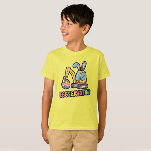 Eggscavator T-shirt (Voorkant volledig)