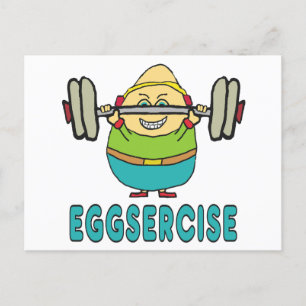 Eggsercise Egg Pun Oefening Briefkaart