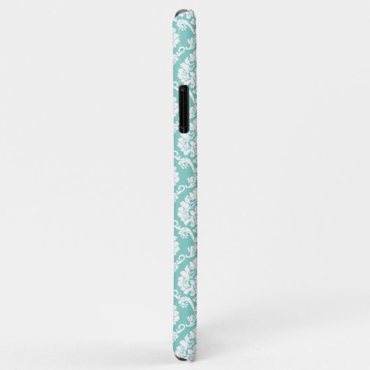 Eggshell Blue Damask Case-Mate iPhone Case (Achterkant/rechts)