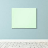 Eggshell Blue Green Pastel Color Background Canvas Afdruk (Insitu (Houten vloer))
