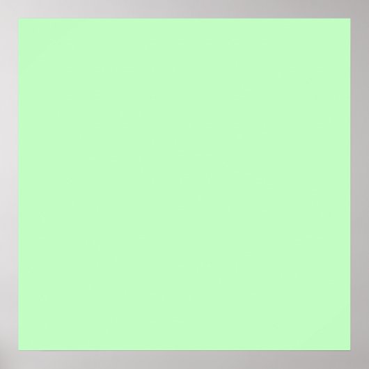 Eggshell Blue Green Pastel Color Background Poster (Voorkant)