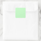 Eggshell Blue Green Pastel Color Background Vierkante Sticker (Tas)