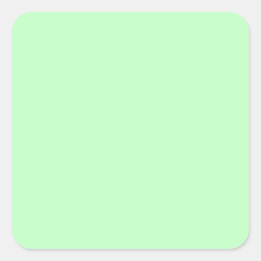 Eggshell Blue Green Pastel Color Background Vierkante Sticker (Voorkant)