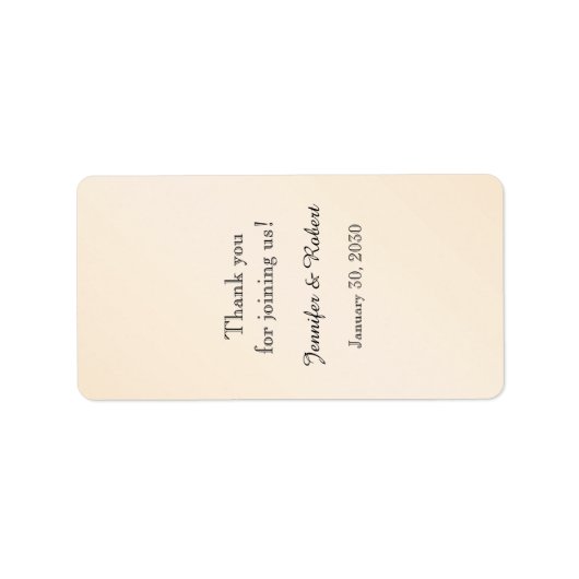 Eggshell Elegance Bruiloft Lip Balm Label (Voorkant)