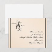 Eggshell Elegance Wedding Save the Date (Voorkant / Achterkant)