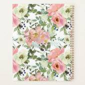 Eggshell en Blush Floral Wedding Planner (Achterkant)