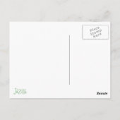 Eggshell Retro Ronde Squares Briefkaart (Achterkant)