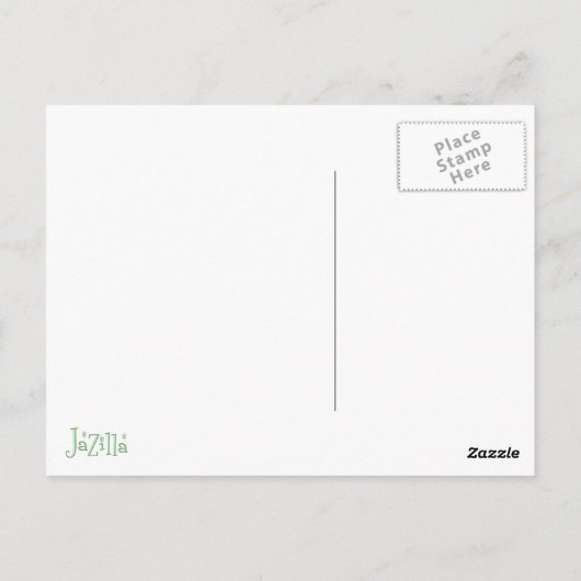 Eggshell Retro Ronde Squares Briefkaart (Achterkant)