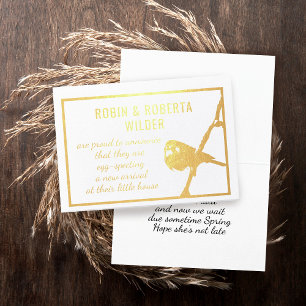 Eggspecting Zwangerschapsaankondiging Folie Kaart