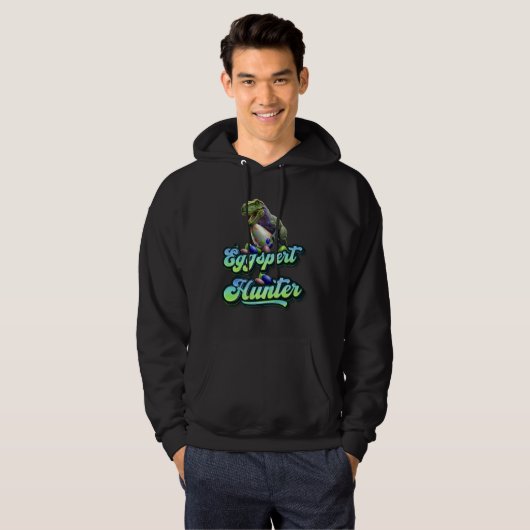 Eggspert Easter Eggs Hunter Easter Dinosaur Egg  1 Hoodie (Voorkant volledig)