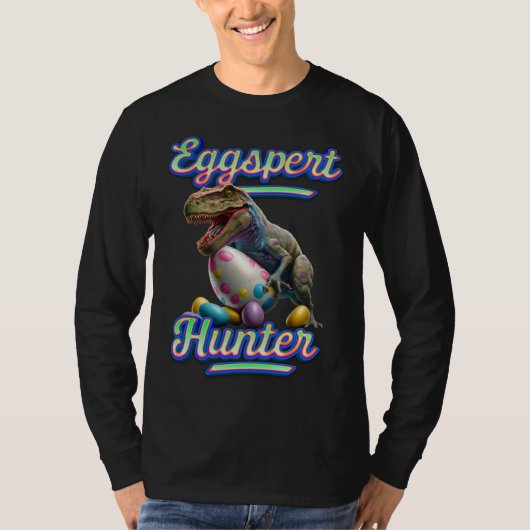 Eggspert Easter Eggs Hunter Easter Dinosaur Egg  2 T-shirt (Voorkant)