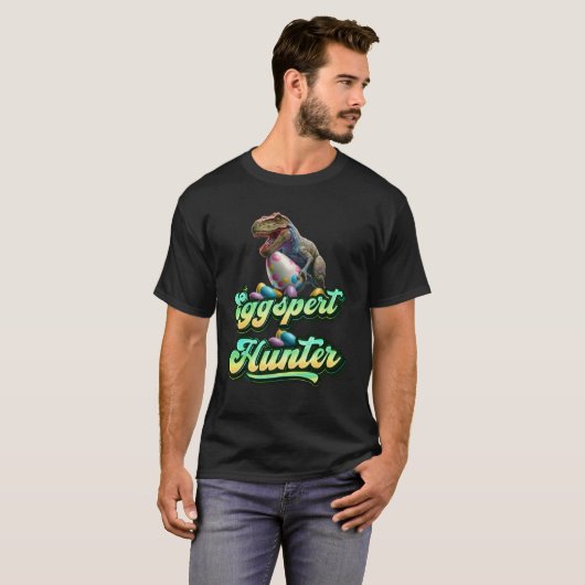 Eggspert Easter Eggs Hunter Easter Dinosaur Egg  4 T-shirt (Voorkant volledig)