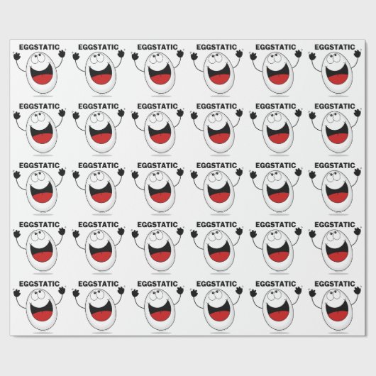 Eggstatisch-ecstatisch ei cadeaupapier (Vlak)