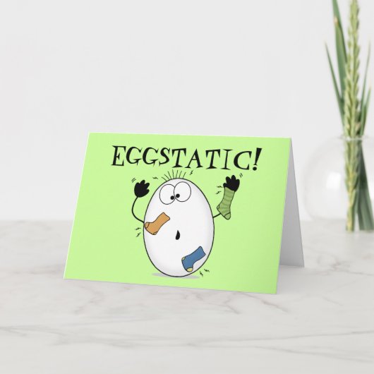 Eggstatisch-ecstatisch ei kaart (Voorkant)