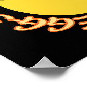 EGGSTRA CUTE FOR EASTER Grappig easter dino gift Poster (Hoek)