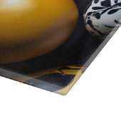 "Eggstraordinary Swirls" Glass Cutting Board Snijplank (Hoek)