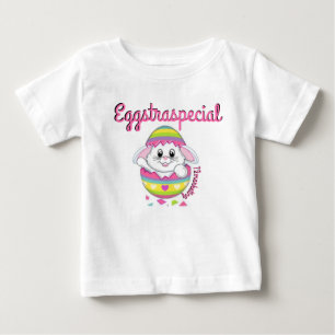 Eggstraspeical Bunny Easter Baby Girl Shirt Spring
