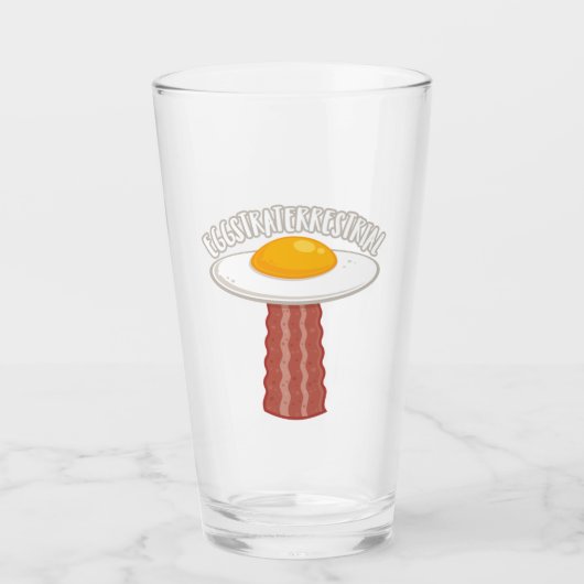 Eggstraterrestrisch met tekst glas (Voorkant)