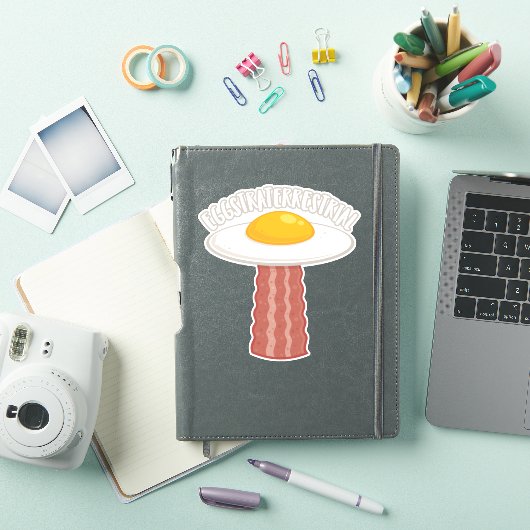 Eggstraterrestrisch met tekst sticker (iPad Cover)