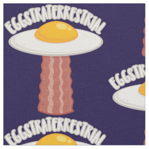 Eggstraterrestrisch met tekst stof