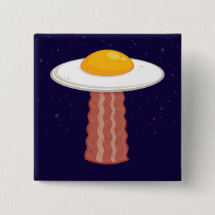 Eggstraterrestrisch Vierkante Button 5,1 Cm