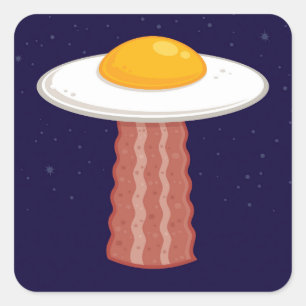 Eggstraterrestrisch Vierkante Sticker