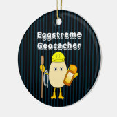 Eggstreme Geocaching Keramisch Ornament (Links)