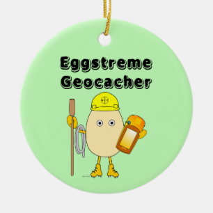 Eggstreme Geocaching keramisch sierlijk Ornament