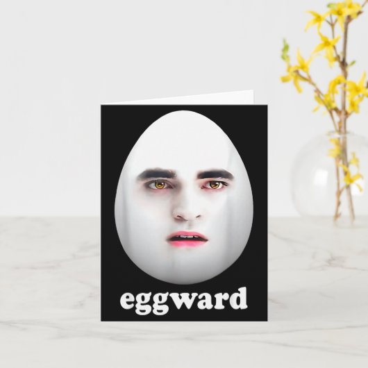 Eggward Grappige Meme Kaart (Gele Bloem)