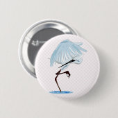 Eggy Egret Ronde Button 5,7 Cm (Voorkant /achterkant)