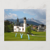 Église à Seefeld, Autriche carte postale (Devant)