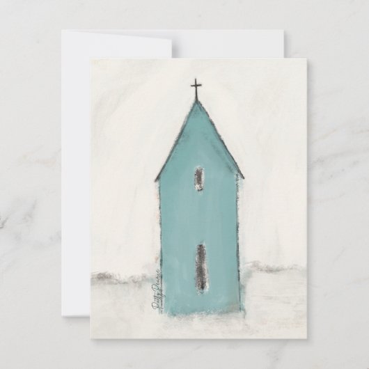 Église Carte de Noël (Devant)