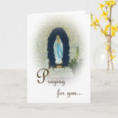 Église catholique de St Mary - carte de sympathie (Fleur jaune)