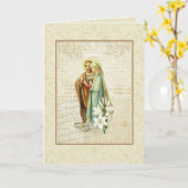 Église catholique traditionnelle Faire-part de mar (Fleur jaune)