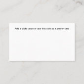 Église chrétienne Sunset Cartes de visite Pittores (Dos)