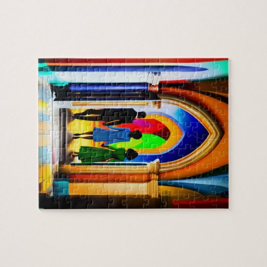 "Église" Christian Art Puzzle (Horizontal)