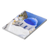 Église dans le bloc-notes de Santorin (Tourné)