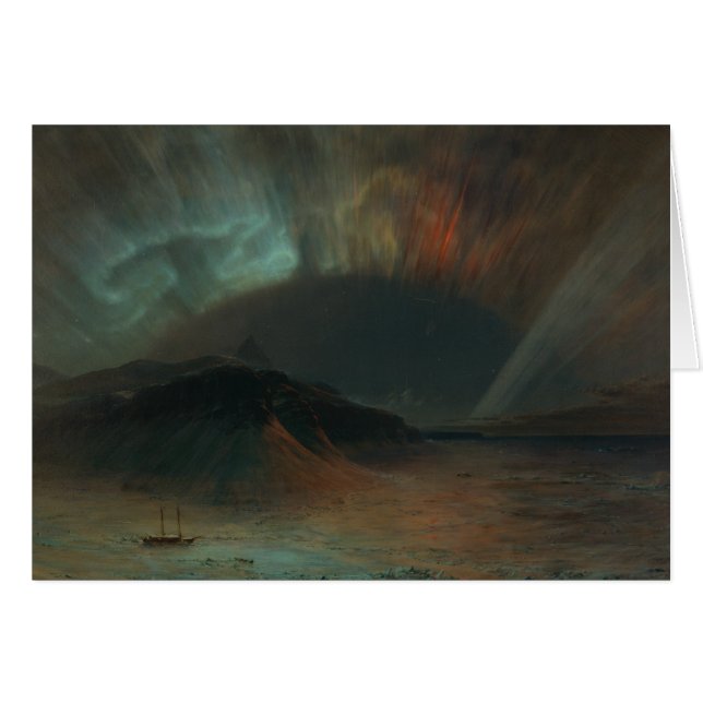 Église de Frederic Edwin - l'aurore Borealis (Devant horizontal)