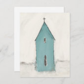 Église de la carte de Noël (Devant / Derrière)