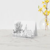 Église de la carte de note B&W Rindal, le comté de (Fleur jaune)