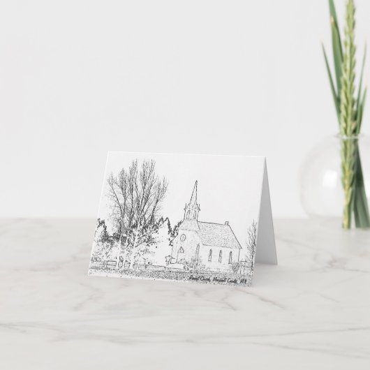 Église de la carte de note B&W Rindal, le comté de (Devant)